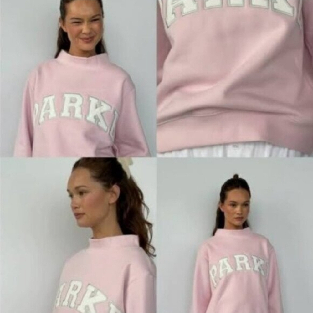 NWT PARKE SPRINKLE Mocckneck Sweatshirt